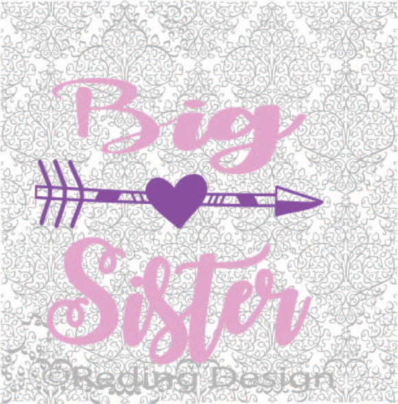 Big Sister SVG DXF PNG Digital Cut Files