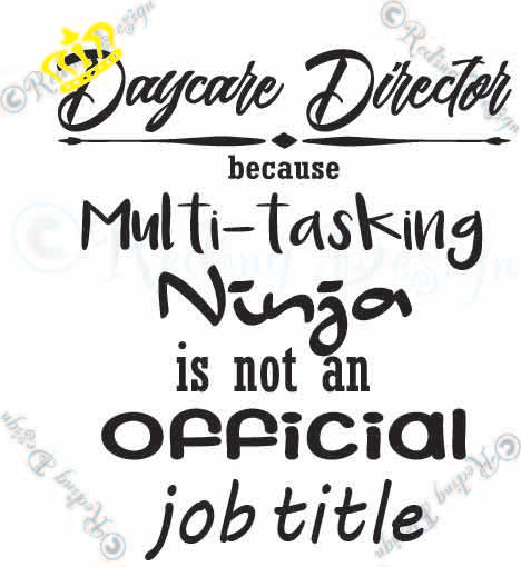 Day Care Director SVG DXF PNG Digital Cut Files
