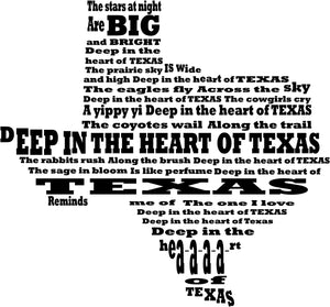 Deep in the Heart of Texas SVG DXF PNG Digital Cut Files