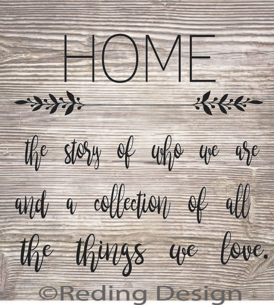 Home Story Collection digital cut files svg dxf png