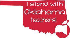 I Stand with Oklahoma Teachers SVG PNG DXF Digital Cut Files
