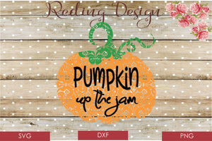 Pumpkin up the Jam Frames Digital Cut File SVG PNG DXF