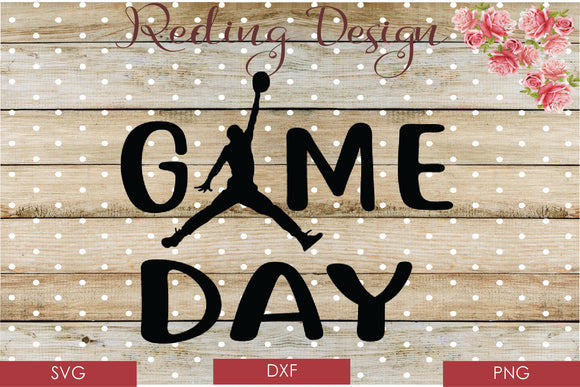 Game Day Basketball Digital Cut File SVG PNG DXF