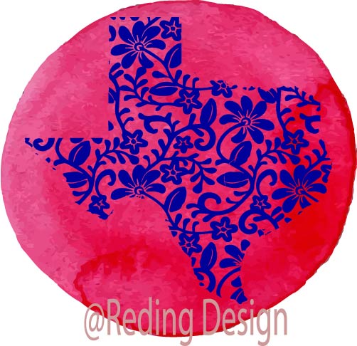 Pattern in the Shape of Texas SVG DXF PNG Digital Cut Files