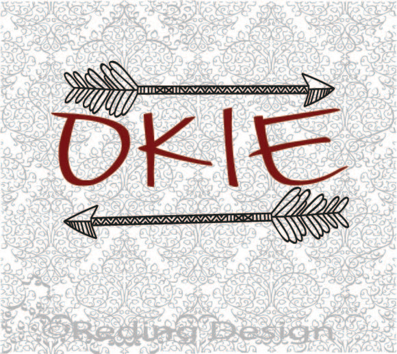Okie Oklahoma SVG DXF PNG Digital Cut Files