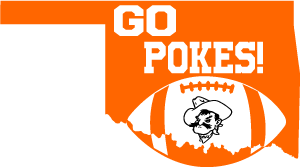 Oklahoma State Pistol Pete Football SVG DXF PNG Digital Cut Files